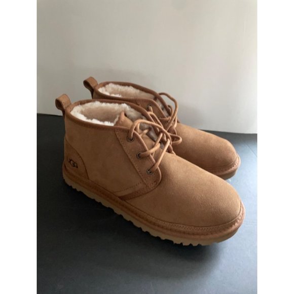 UGG Women's Neumel Chukka Brown Chestnut Suede Boot EU 40 US 9 UK 7 NEW Plush - Picture 2 of 7
